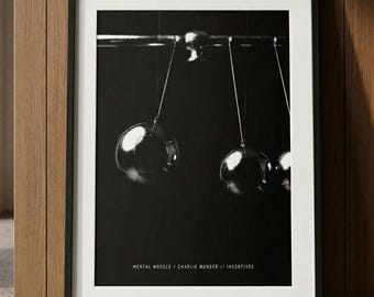 Charlie Munger Incentive Outcome Fine Art Print – Behavioral Economics Wall Art – Mental Models Poster – Berkshire Hathaway Executive Gift