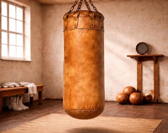 Vintage Leder Boxsack, Hochleistungsboxen, MMA Kickboxen Trainingsgeräte
