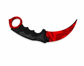 CS Karambit Knife Replica – 3D Printed – Gaming Prop – Cosplay Knife – CS Inspired – Gamer Gift – Display Weapon