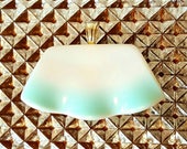 Ripple Blue Pyrex Jewelry Pendant, aka Turquoise Crinoline, Unique Upcycled Recycled broken Vintage 1950 Hazel-Atlas, PyrexJewelry MCM P402