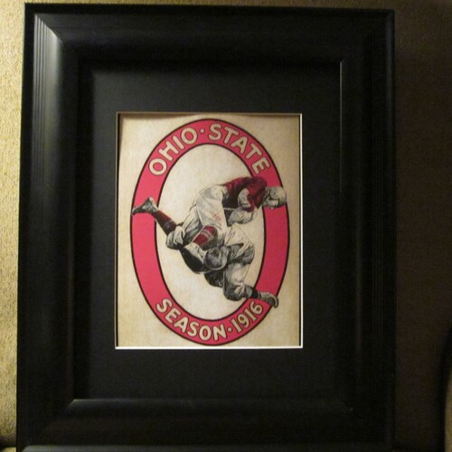 Vintage 1916 Ohio State Season Football Program Print Etsy