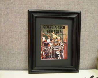 Vintage 1953 Georgia Tech-Georgia Official football program print ready for framing