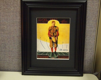 Vintage1934 Wisconsin-Illinois Official football program print ready for framing