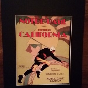 The Pigskin Review (nov 1945) - 10x14 Giclée Canvas Print of a Vintage Football Program Cover