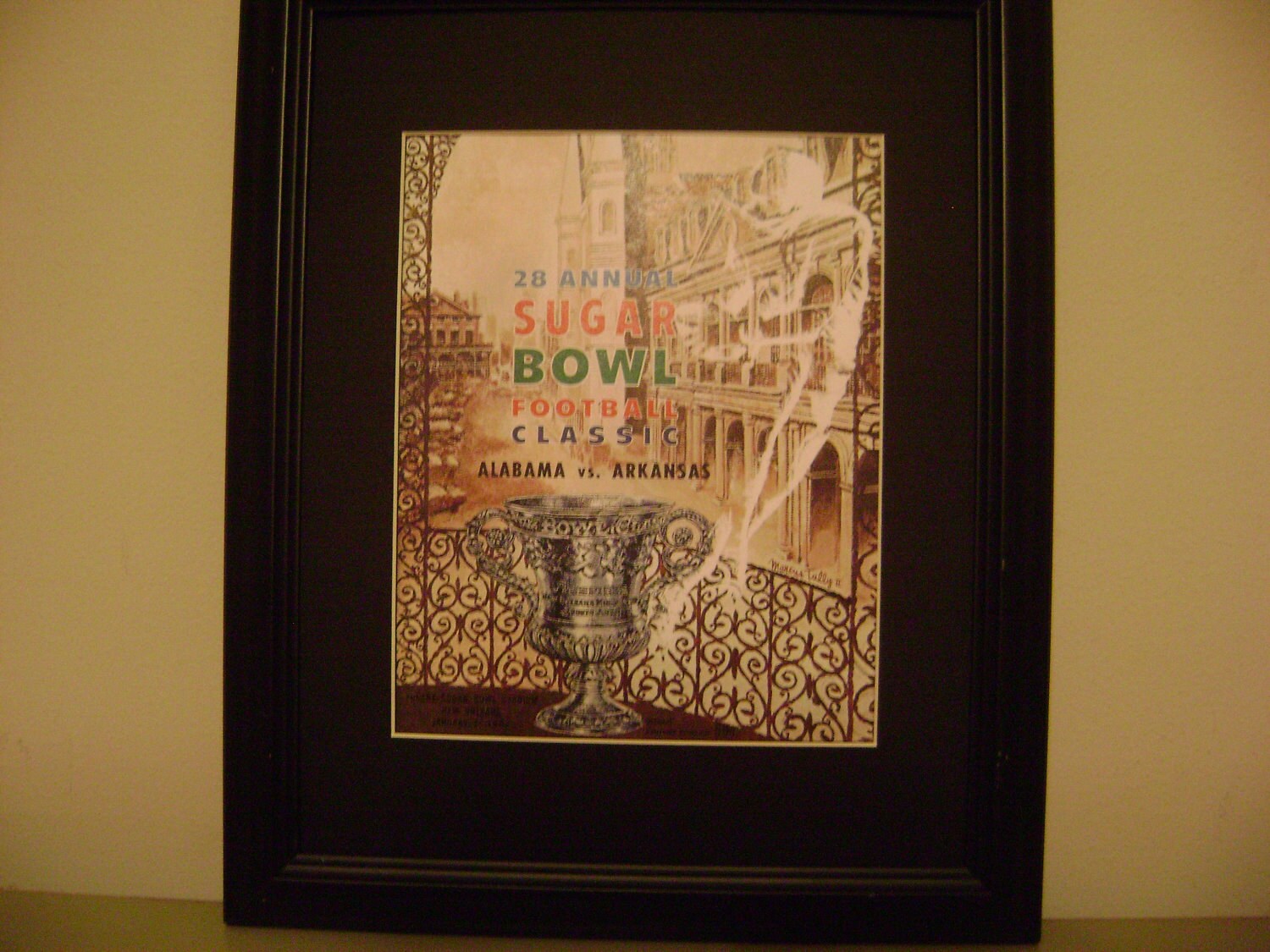 Vintage 1962 SUGAR BOWL Alabamaarkansas Official Football Etsy