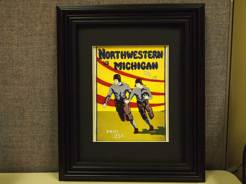 Vintage Northwesternmichigan Official Football Program Print Ready for