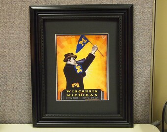 Vintage 1926 Wisconsin-Michigan Official football program print ready for framing