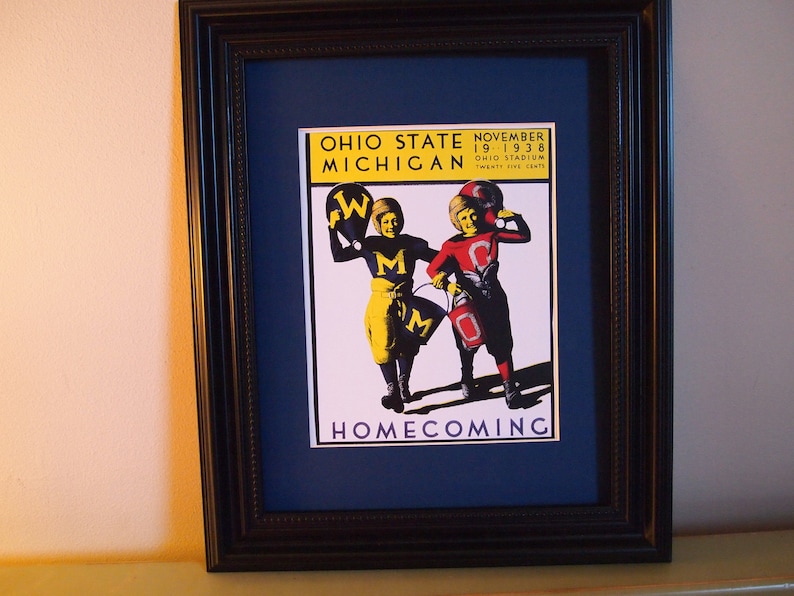 Vintage1938 Ohio Statemichigan Official Football Program Print Ready