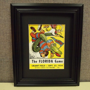 Vintage1954 Georgia Tech-Florida Official football program print ready for framing