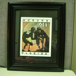 Vintage 1933 Auburn-Florida Official football program print ready for framing