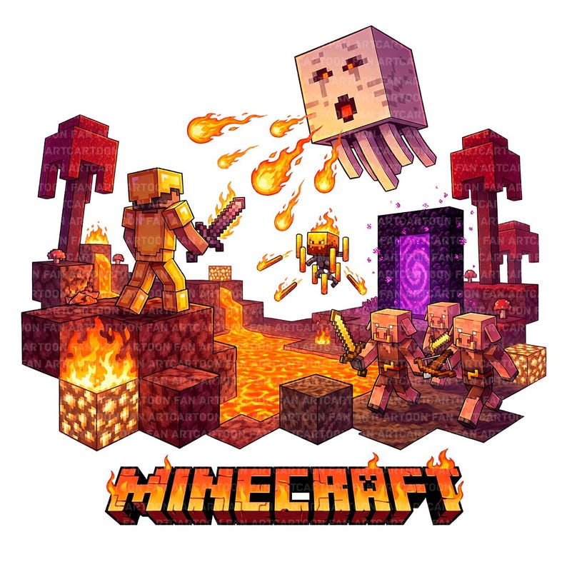 55 archivos PNG de Minecraft 300 DPI de alta calidad. - Etsy España