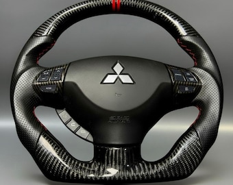MITsubishi Lancer Evolution 2007-2016 Kohlefaser & Lederlenkrad