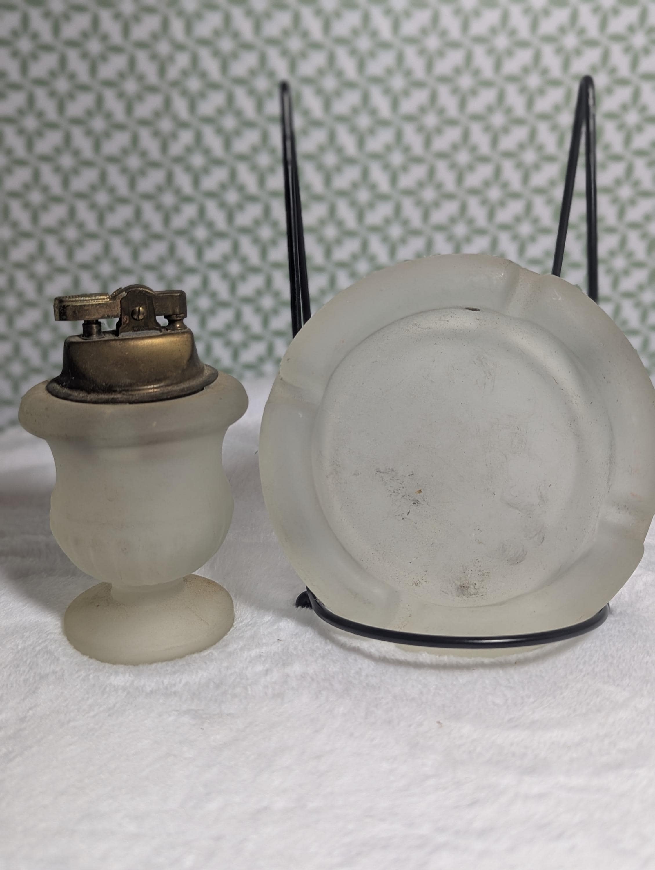 ヴィンテージ陶器1950年アメリカ灰皿ライターセットLos Angels 50's Ashtray Lighter - Etsy