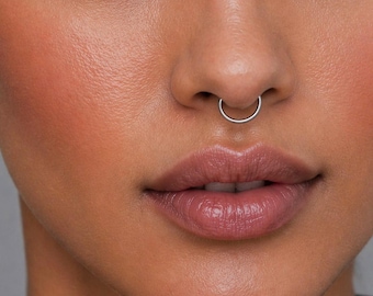 Fake Septum Ring, Nose Cuff, Fake Nose Ring Without Piercing, 21st Birthday Gift, Big Sister Gift