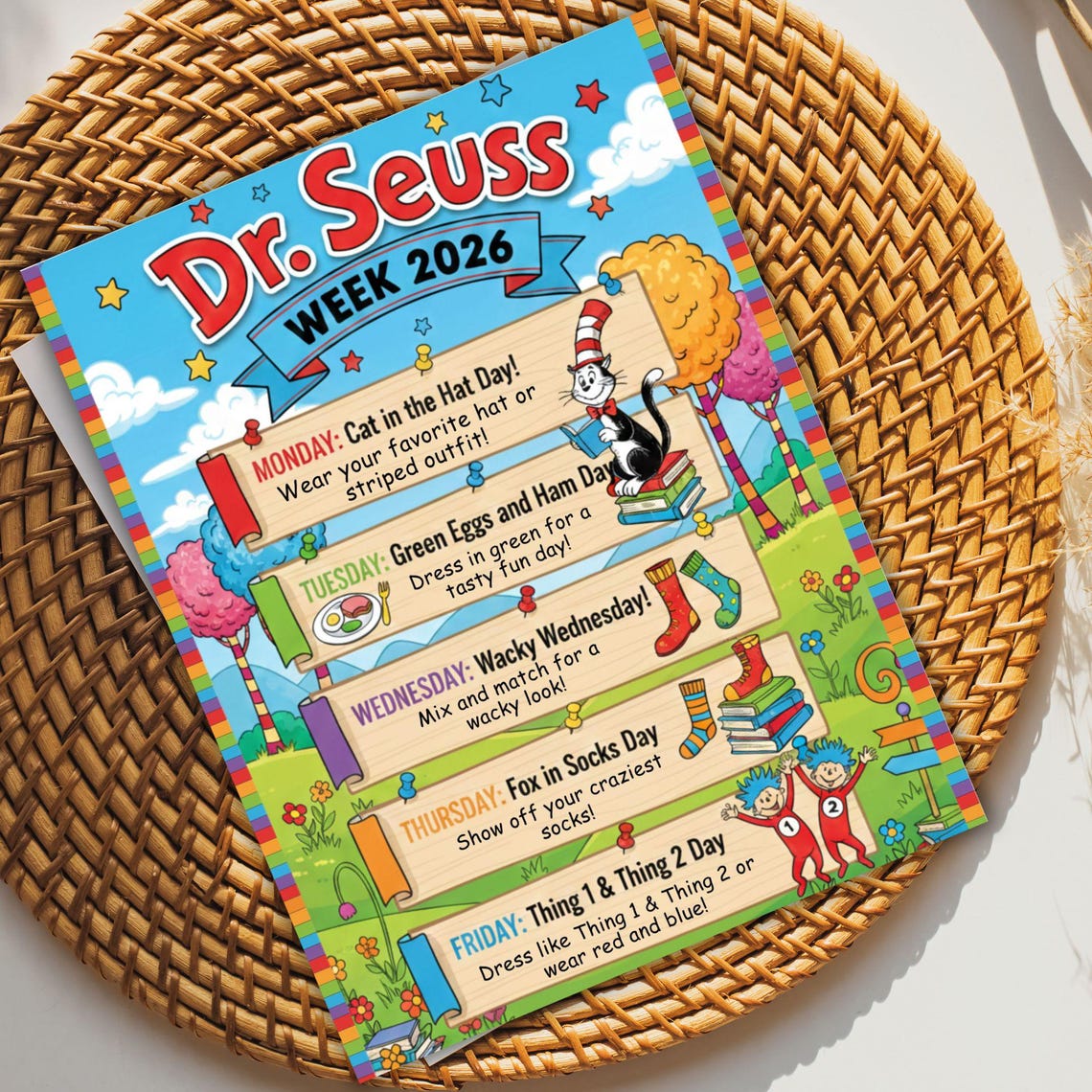 Image 8 for Dr Seuss Flyer Template