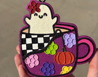 Ghost Mug Car Air Freshener, Freshie
