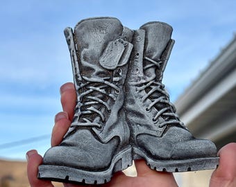 Combat Boots Military, Veteran 3D Car Air Freshener, Freshie