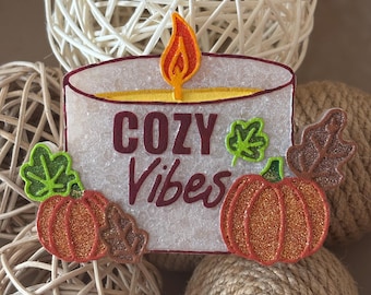 Cozy Vibes Candle Car Air Freshener, Freshie