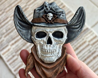 Skull Cowboy 3D Car Air Freshener, Freshie