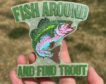 Fish Around and Find Trout Car Air Freshener, Freshie
