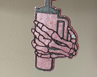 Skeleton Hand Tumbler Car Air Freshener, Freshie