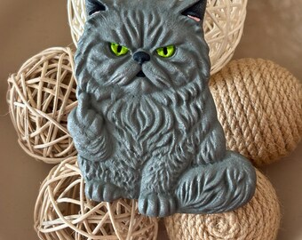 Flipping You Off Angry Cat 3D Funny Car Air Freshener, Freshie