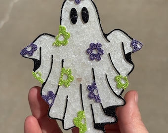 Floral Ghost Car Air Freshener, Freshie