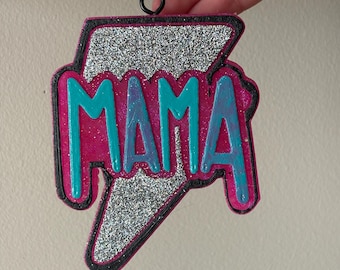 Mama Lightning Bolt Car Air Freshener, Freshie