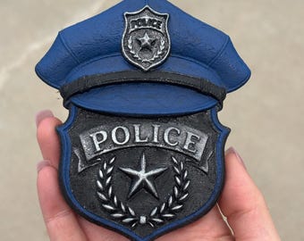 Police Badge/Shield & Service Cap 3D Car Freshener, Freshie