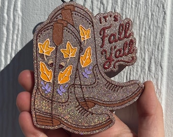 It's Fall Ya'll Boots Car Air Freshener, Freshie
