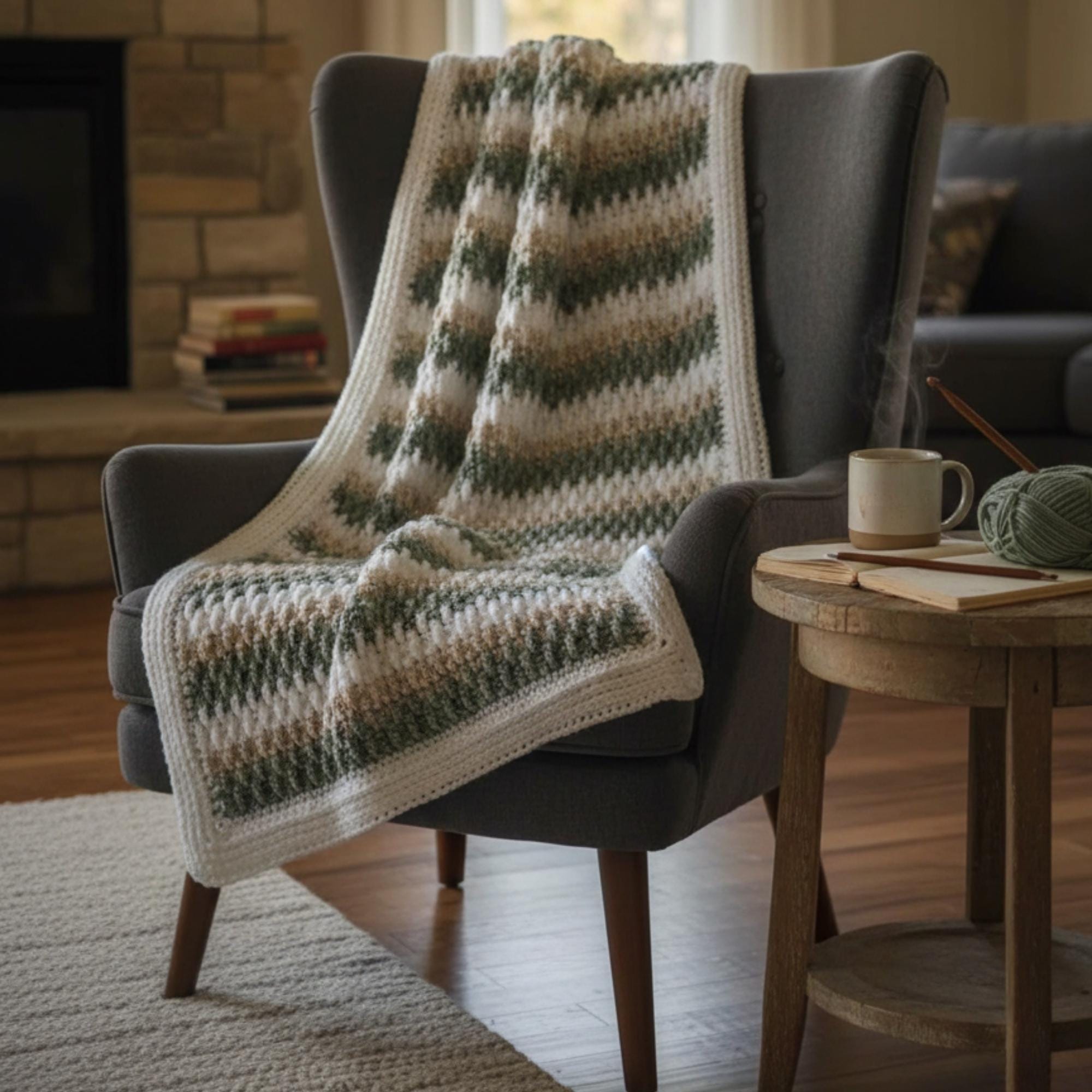 39 Crochet Borders with Lace, Scallops, Frames, and Table Runners 35 Tricolor Alpine Crochet Blanket Pattern Camel Stitch