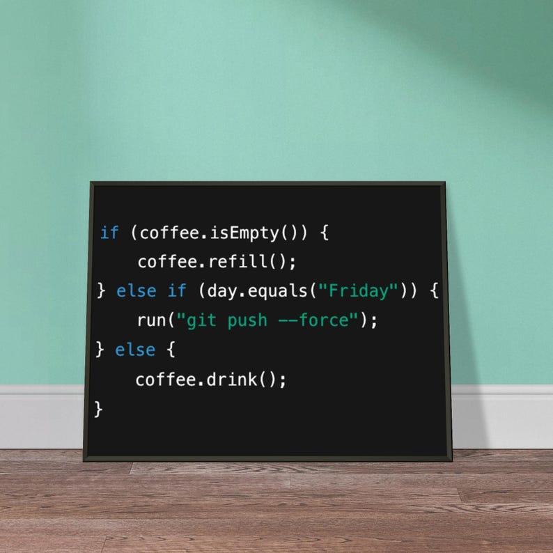 Java Coffee Code Art Print – Funny Programmer Gift, Tech Office Decor image 18