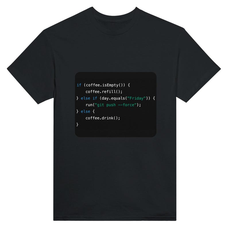 Java Coffee Code Tee-Shirt– Funny Programmer Gift, Tech Office Decor image 4