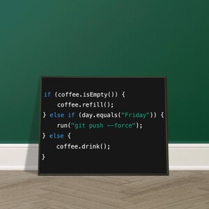 Java Coffee Code Art Print – Funny Programmer Gift, Tech Office Decor image 14