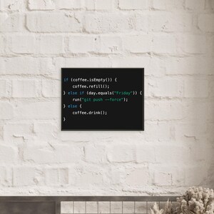 Java Coffee Code Art Print – Funny Programmer Gift, Tech Office Decor image 7