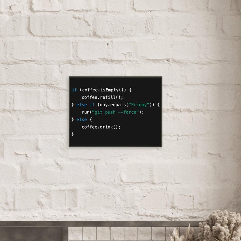 Java Coffee Code Art Print – Funny Programmer Gift, Tech Office Decor image 7