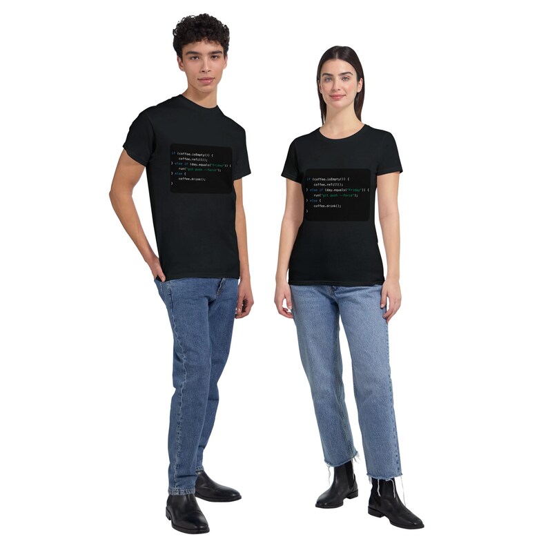 Java Coffee Code Tee-Shirt– Funny Programmer Gift, Tech Office Decor image 12