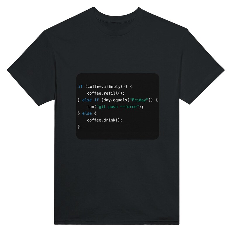 Java Coffee Code Tee-Shirt– Funny Programmer Gift, Tech Office Decor image 16