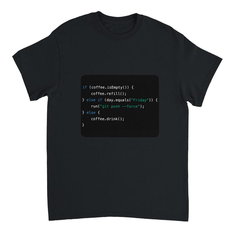 Java Coffee Code Tee-Shirt– Funny Programmer Gift, Tech Office Decor image 3