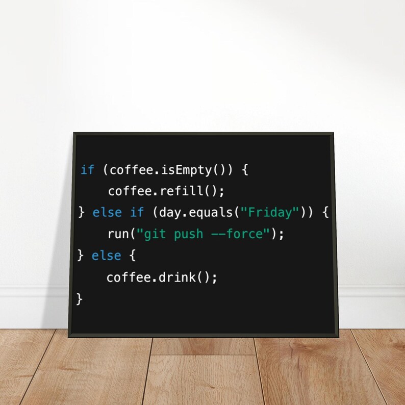 Java Coffee Code Art Print – Funny Programmer Gift, Tech Office Decor image 10