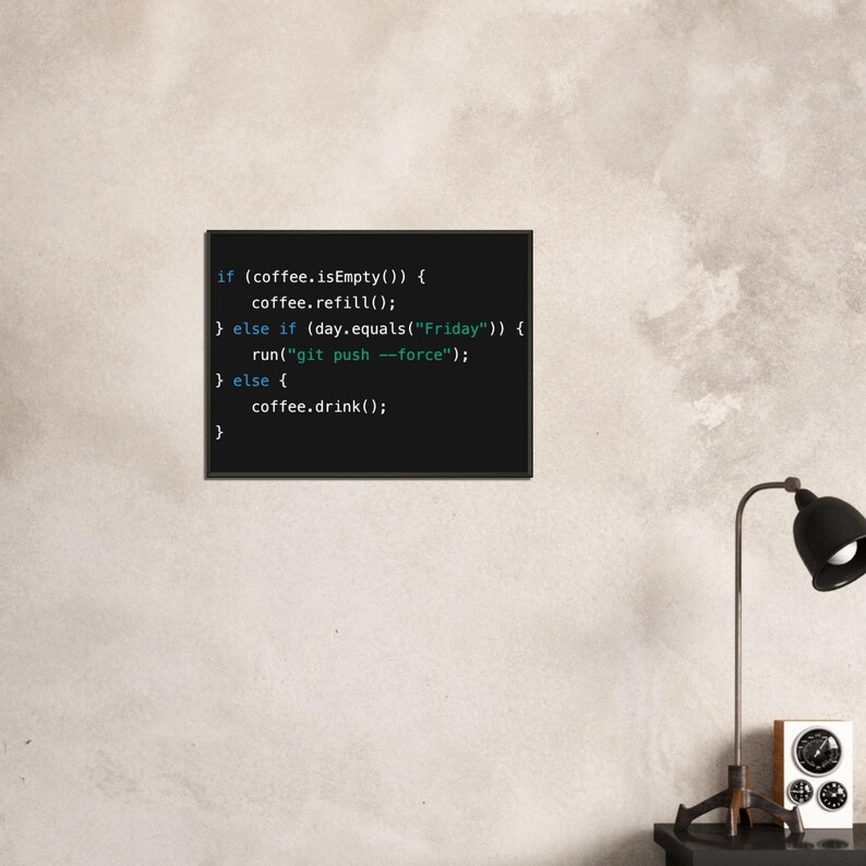 Java Coffee Code Art Print – Funny Programmer Gift, Tech Office Decor image 6