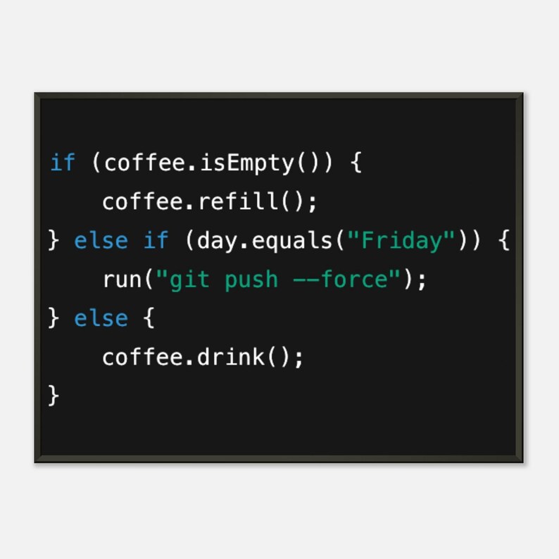 Java Coffee Code Art Print – Funny Programmer Gift, Tech Office Decor image 5