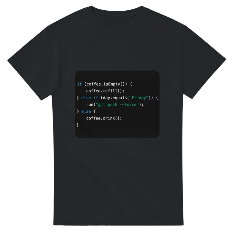 Java Coffee Code Tee-Shirt– Funny Programmer Gift, Tech Office Decor image 1