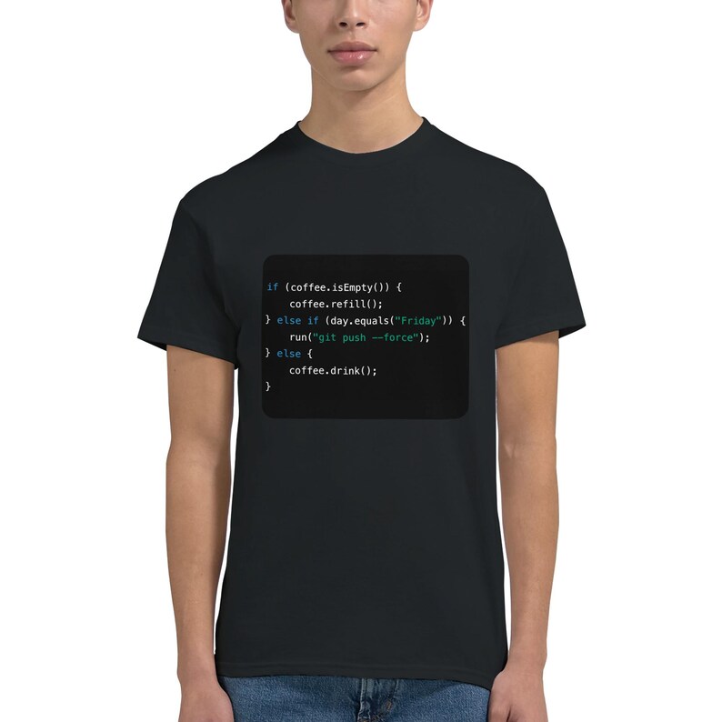 Java Coffee Code Tee-Shirt– Funny Programmer Gift, Tech Office Decor image 9