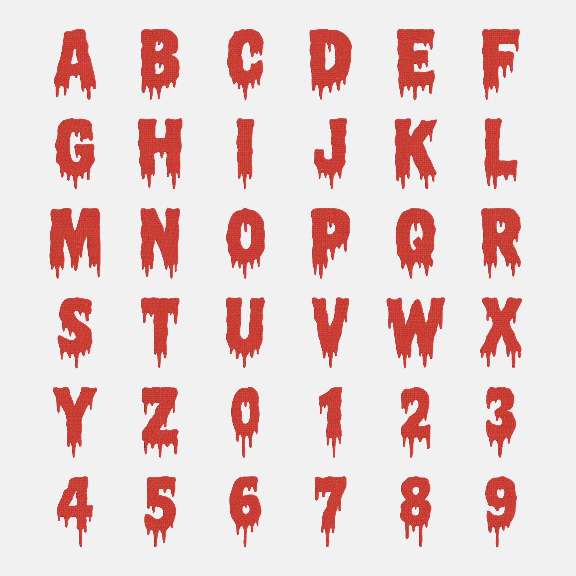 Bloody Letters - Etsy