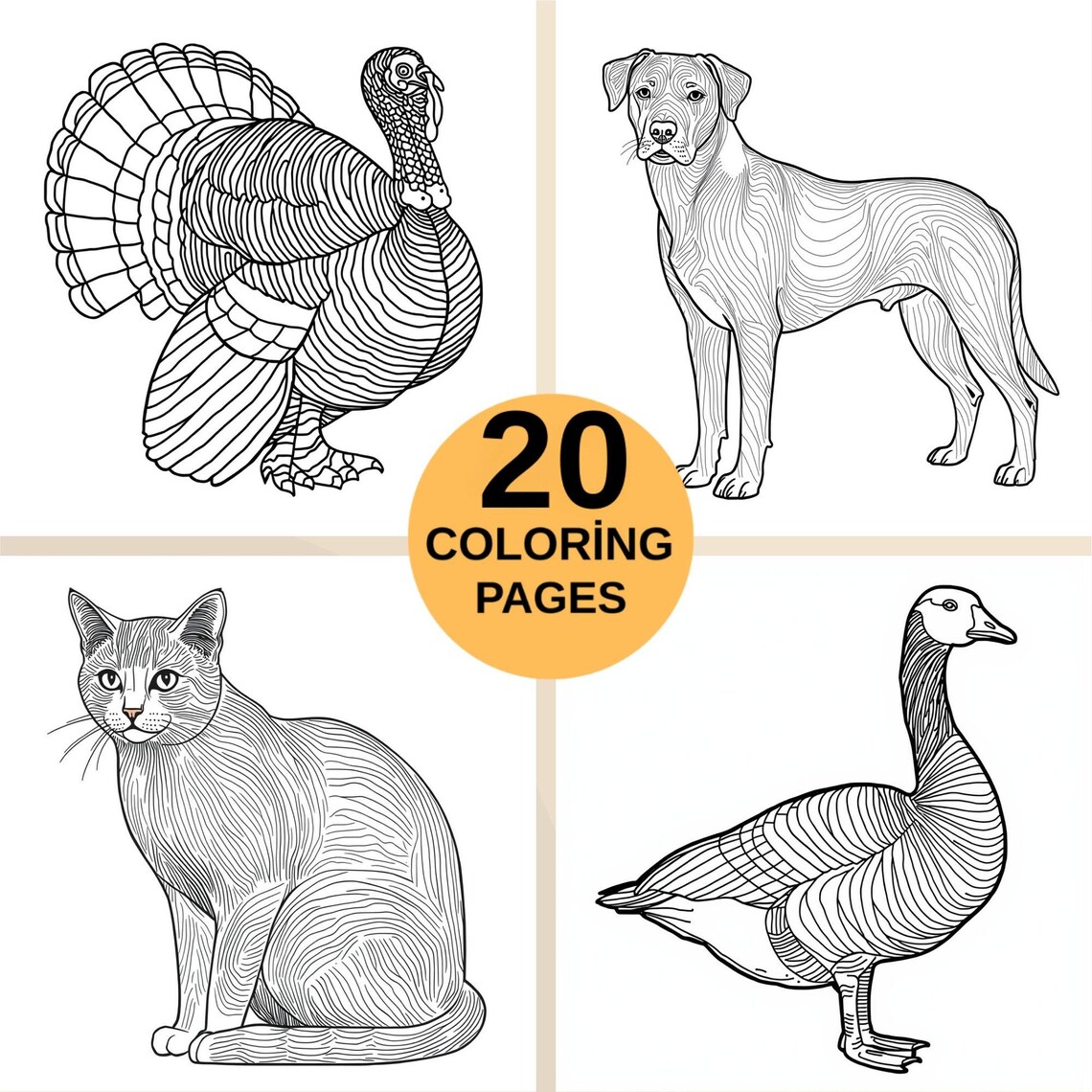 animal-coloring-pages-bundle-printable-20-detailed-wildlife-farm