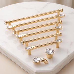 Cabinet Handles Drawer Pulls Kitchen Hardware Furniture Pulls Crystal Knobs Cupboard Door Handles Dresser Pulls Modern Drawer Hardware