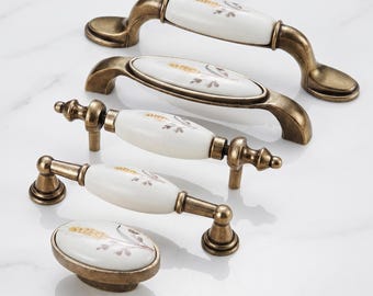 Skåphandtag Lådhandtag Köksbeslag Möbelhandtag Skåpdörrhandtag Byråhandtag Vintage lådbeslag Hem