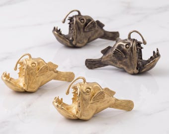 Fiskskåpsknoppar Lådhandtag Vintage Möbelbeslag Dekorativa Skåphandtag Nautiska Köksskåpshandtag Heminredning