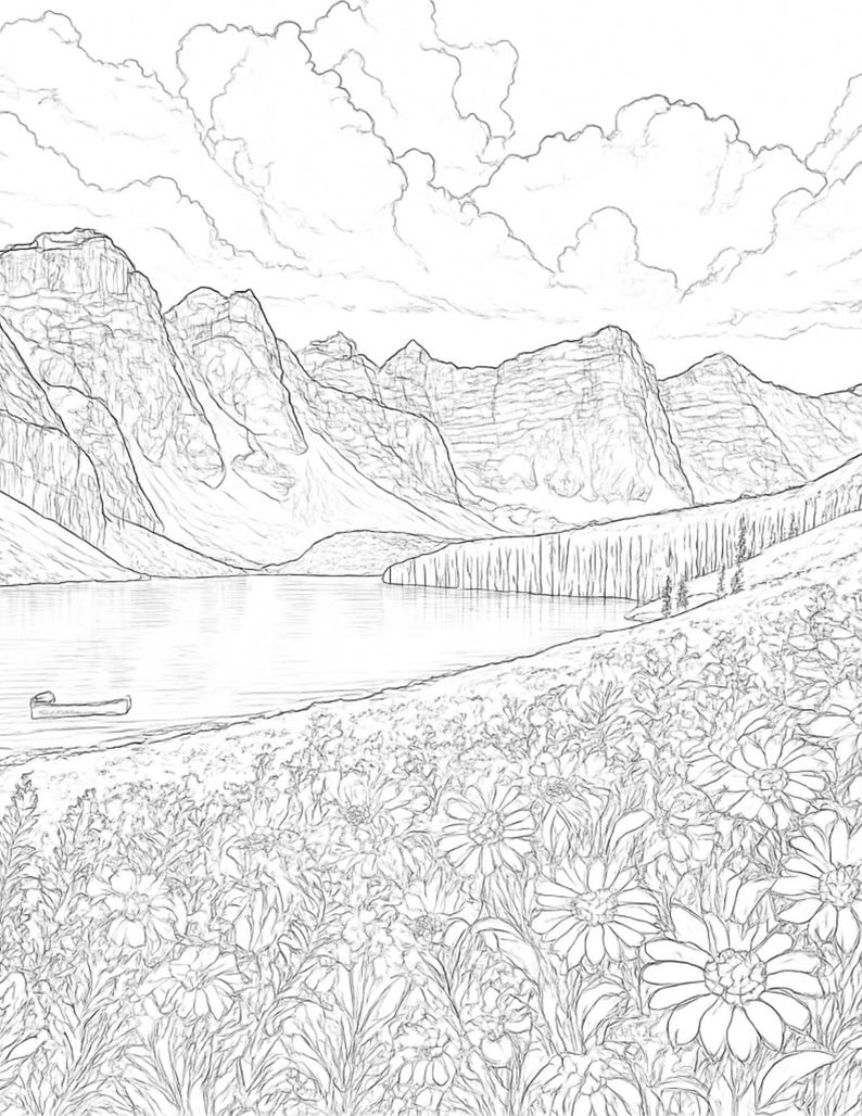 The Calm Peaks Coloring Journey Coloring BOOK | Helping Cope With ...